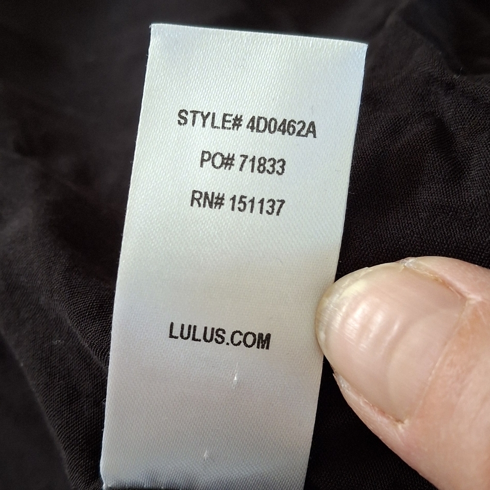 Lulus Meet Me There Black Multi Floral Print Wrap Maxi Dress Medium - Picture 10 of 10